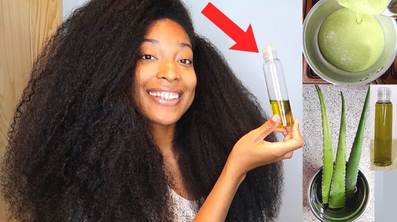 How To Properly Make Aloe vera Oil For Extreme Hair Growth !