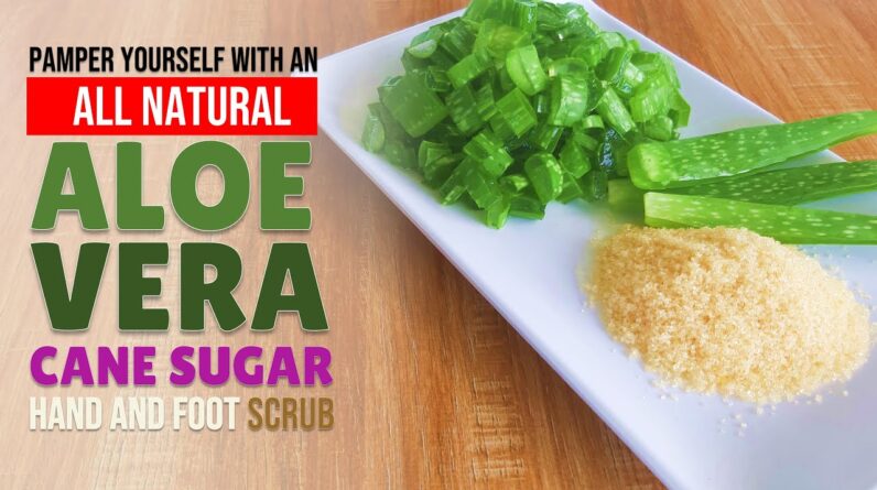 All Natural Aloe Vera Cane Sugar Hand and Foot Scrub