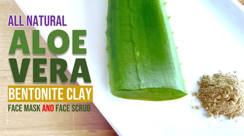 Aloe Vera Bentonite Clay All Natural Face Mask and Face Scrub