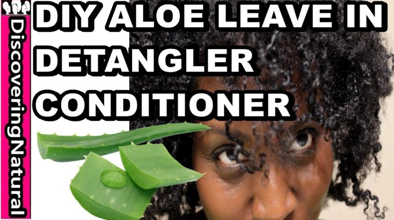 DIY Aloe Vera Leave In Conditioner and Detangler + 2 Quick MOISTURIZED Natural Hair Styles