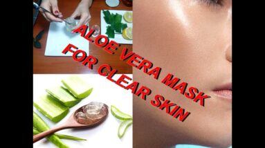 How to make ALOE VERA mask for clear skin in 5min at home / Get results after 1week using